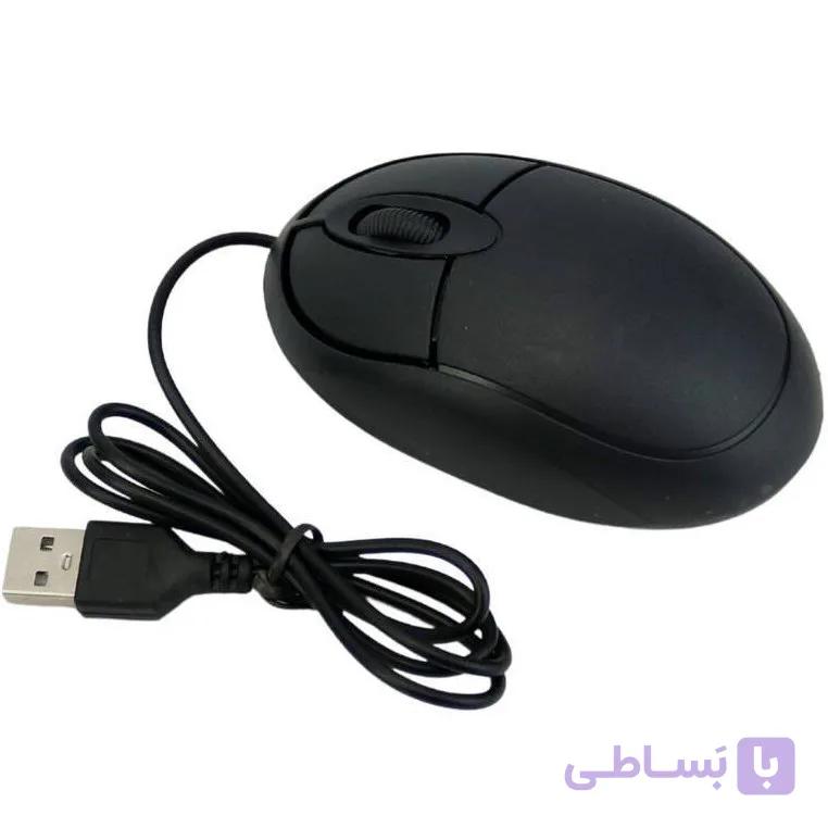 ماوس سیم دار SCOVO مدل HM430SL؛ بی‌صدا، اپتیکال 1000DPI و USB — تصویر 1