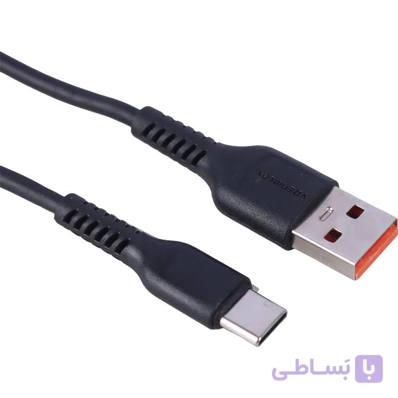 کابل شارژ تایپ سی دنمن مدل D42T فست شارژ ۲.۴ آمپر طول ۱ متر