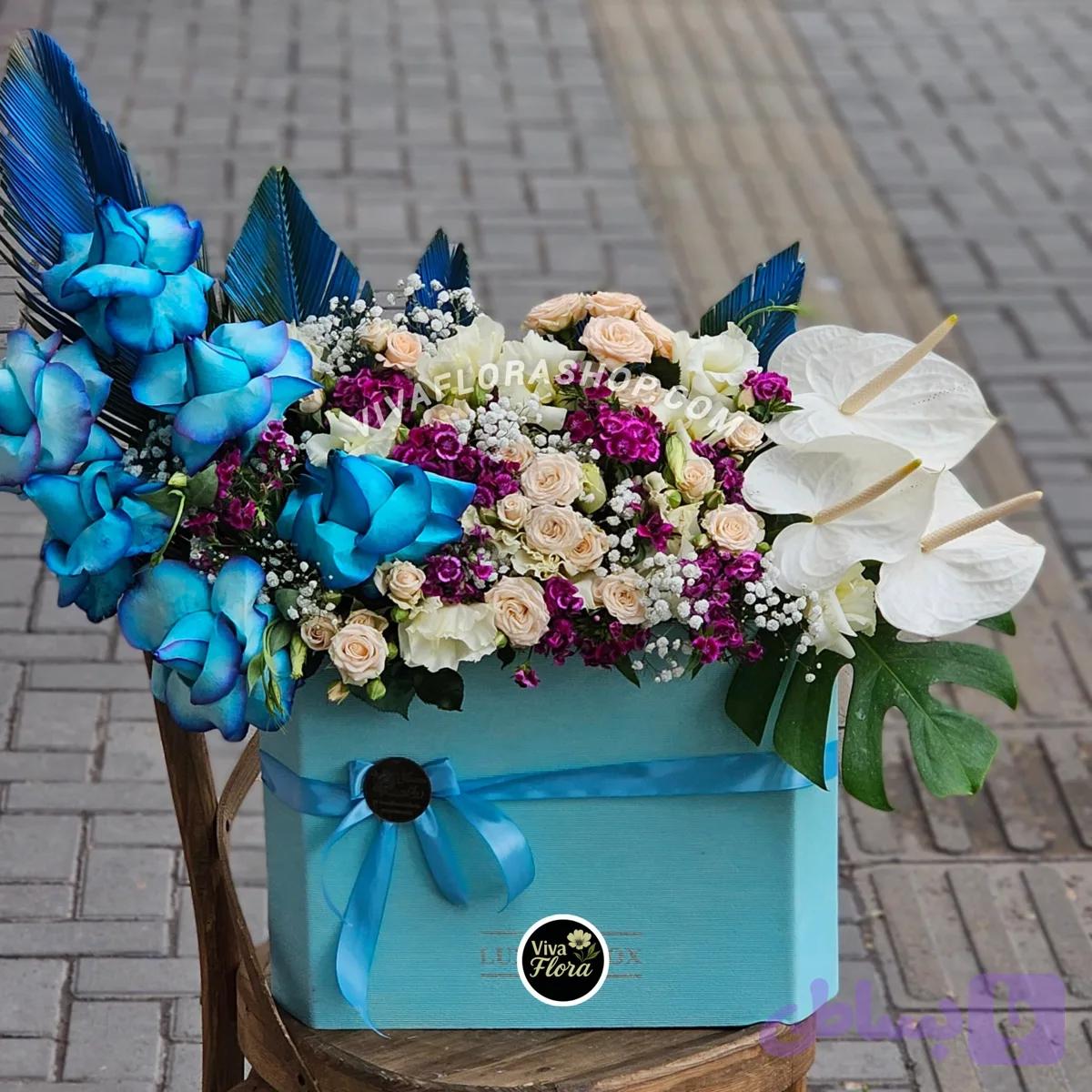باکس گل راز آبی