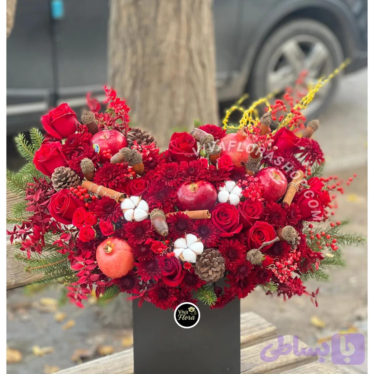 باکس گل یلدای سرخاب