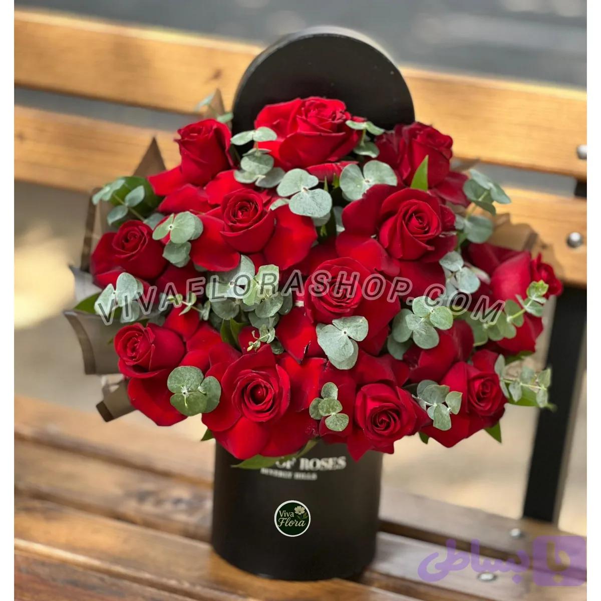 باکس گل مخمل عشق