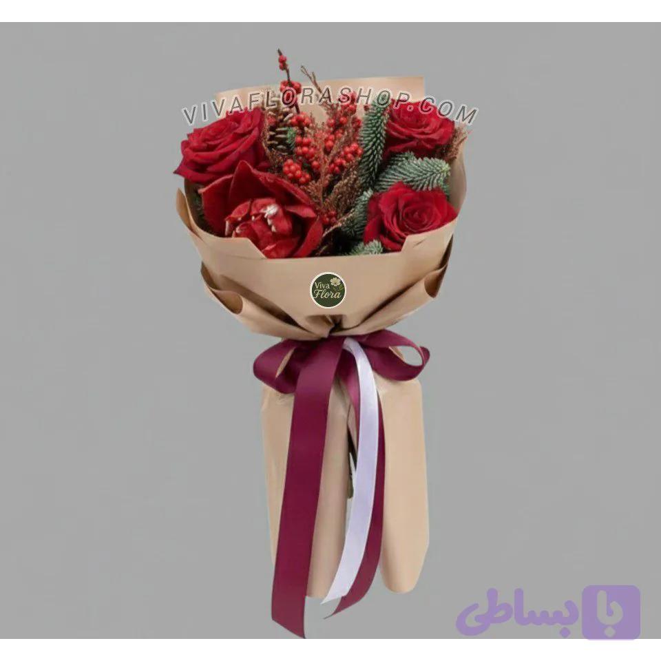 دسته گل کریسمس شعله زمستان