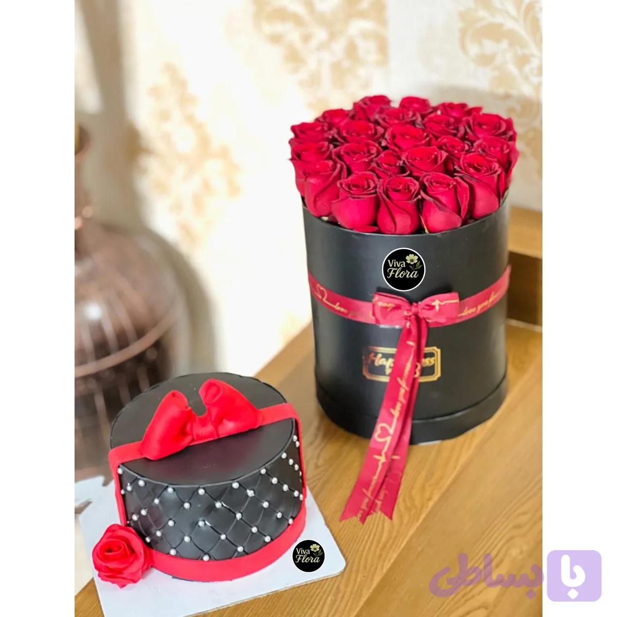 باکس گل و کیک عشق بی پایان