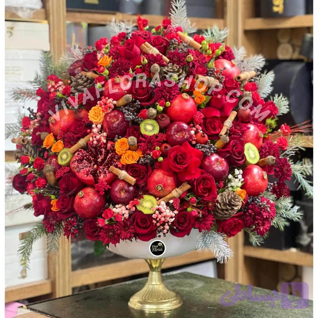 جام گل یلدای رنگین
