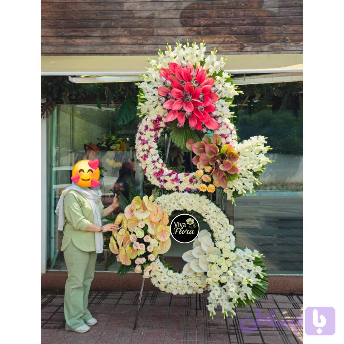 تاج گل دو طبقه vip