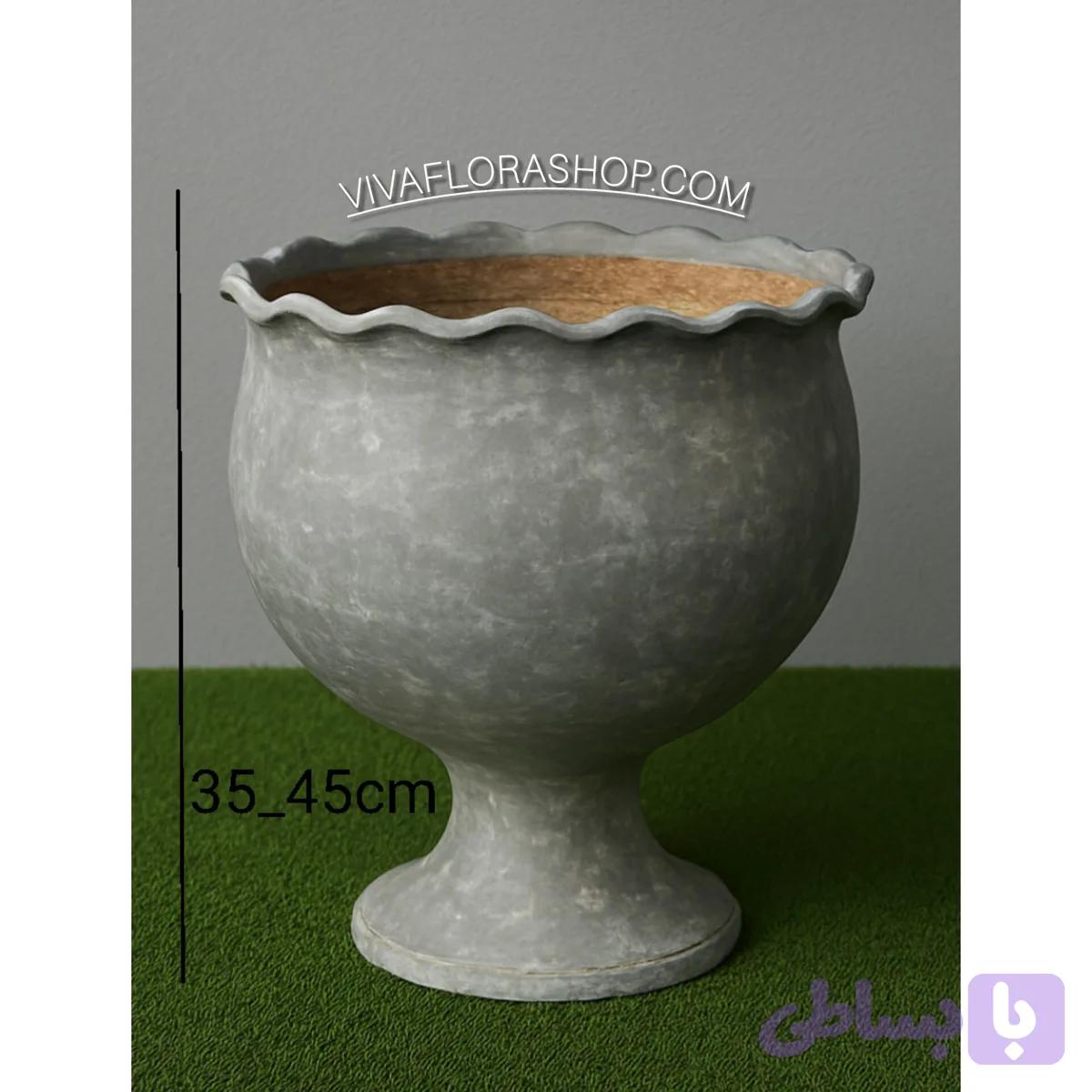 گلدان سرامیک پایه دار
