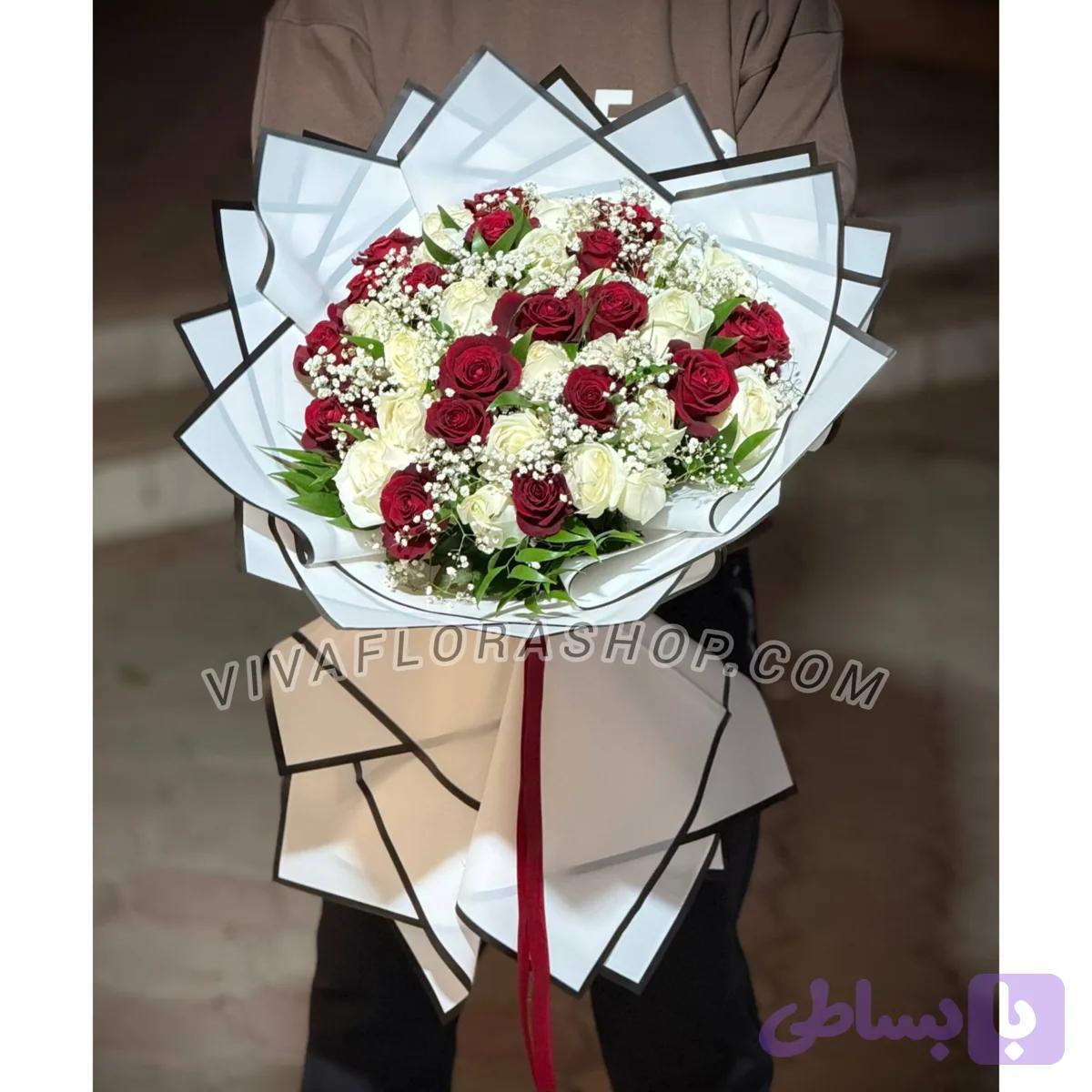 دسته گل نقاشی عشق