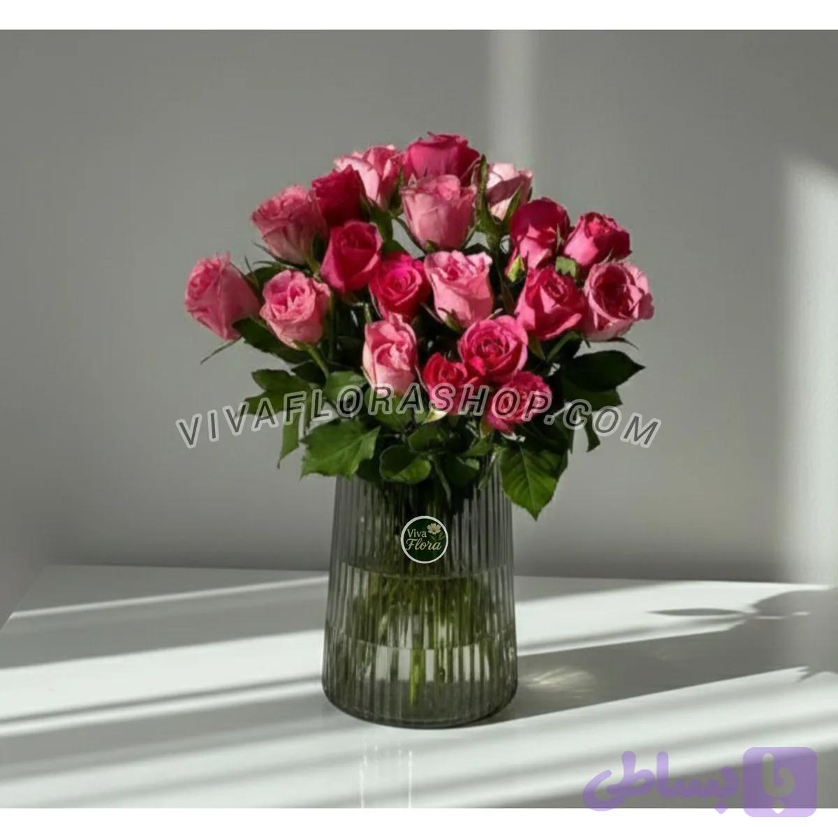جار گل شکوفه ی رز