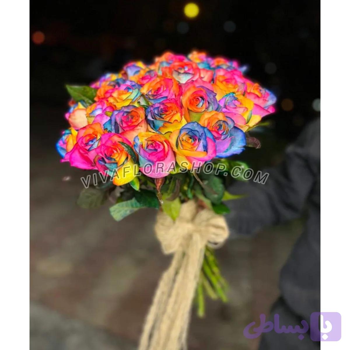 دسته گل شور رنگین