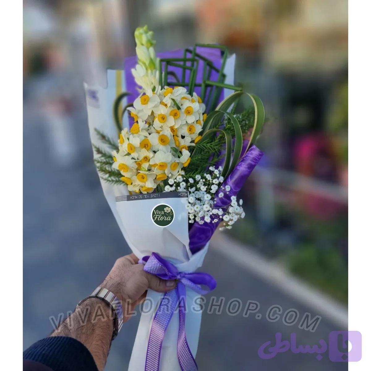 دسته گل نرگس دلنواز