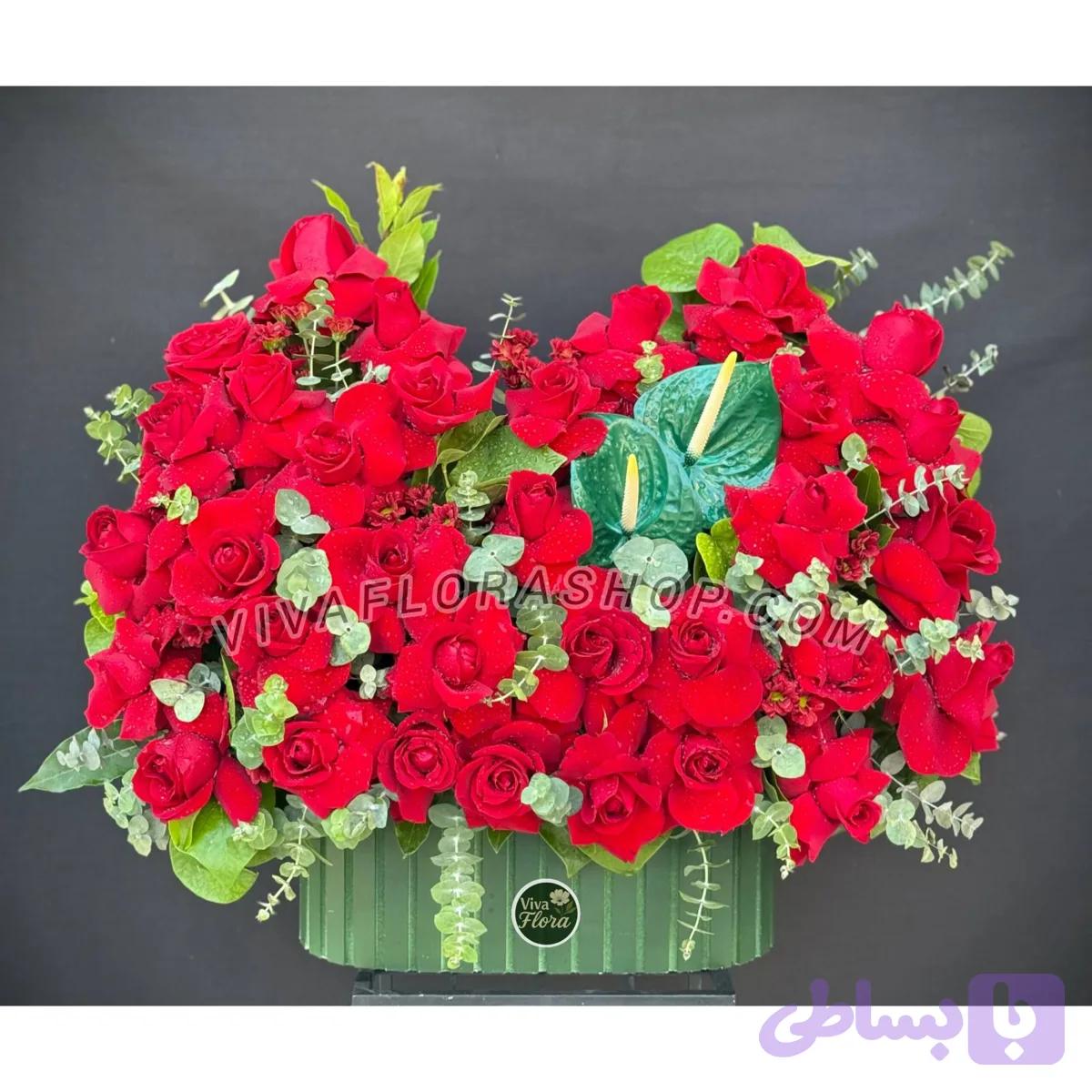 باکس گل شکوه سبز