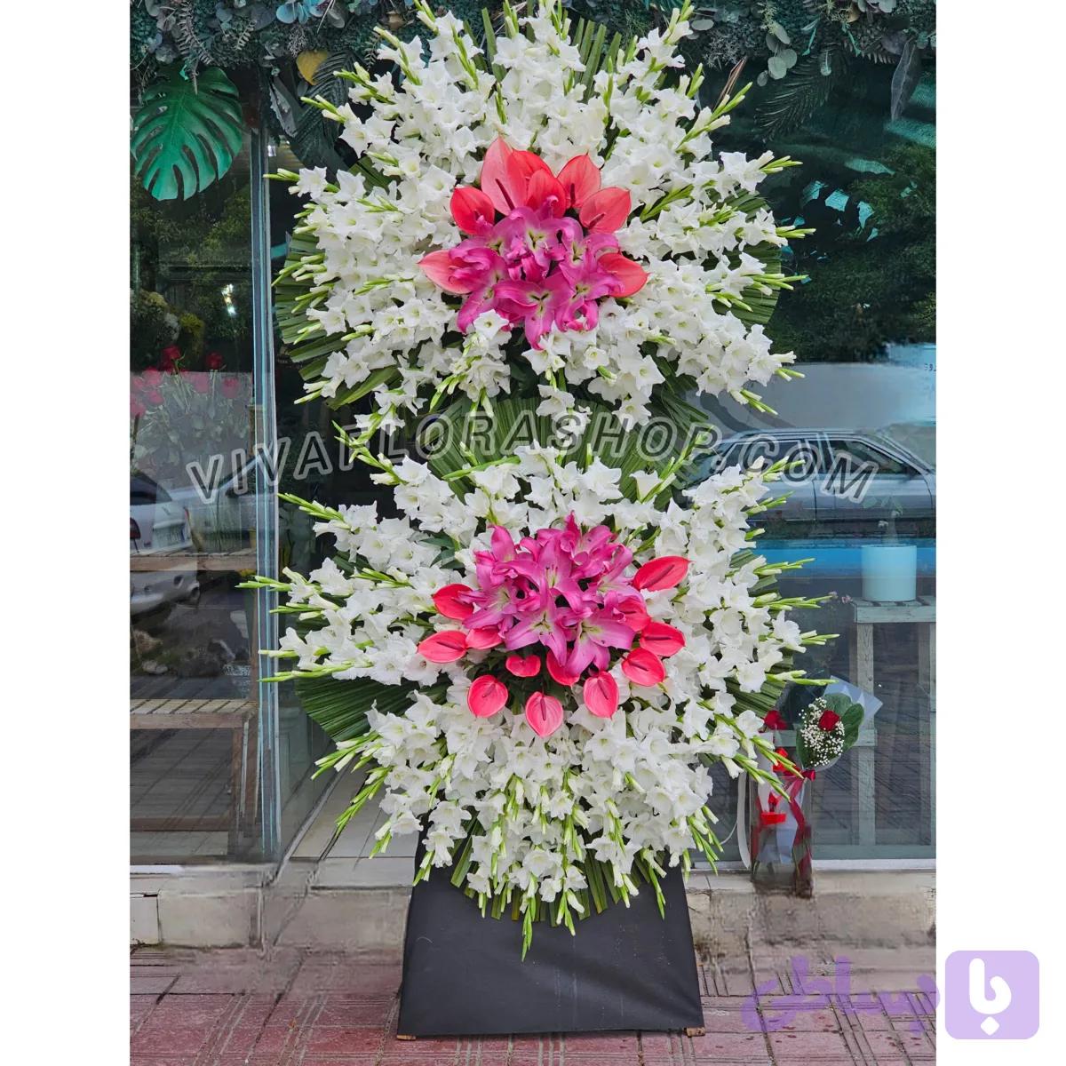 تاج گل دوطبقه ماندگار