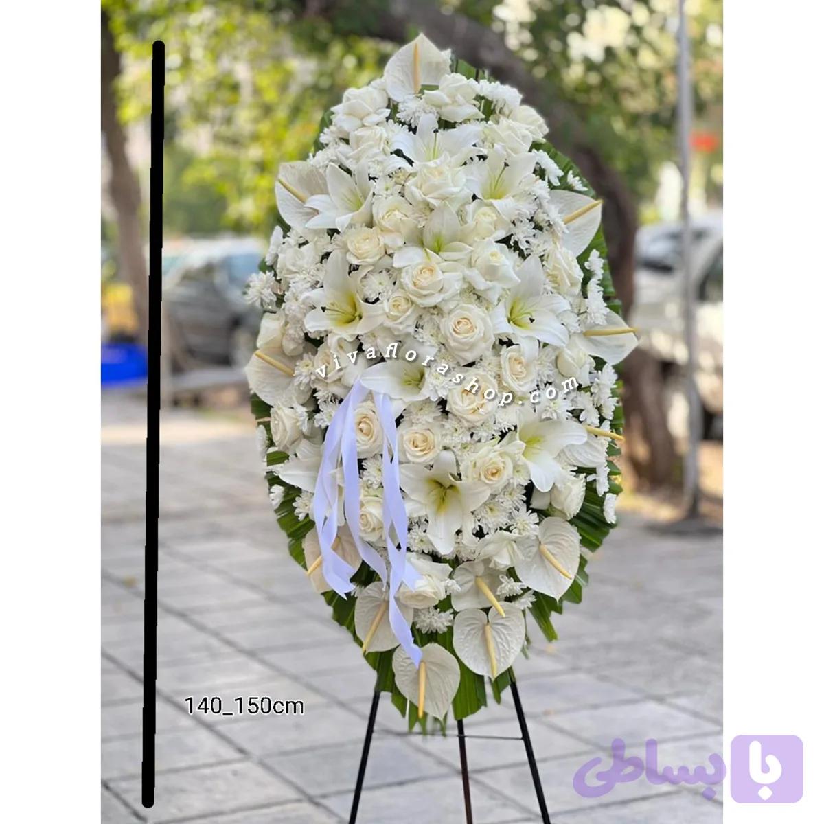 تاج گل رز و اوریانتال و آنتوریوم خاطره