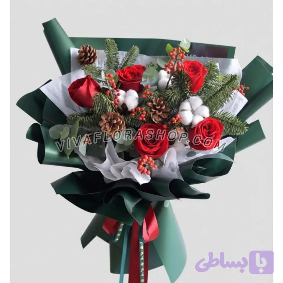 دسته گل کریسمس یاقوت زمستان