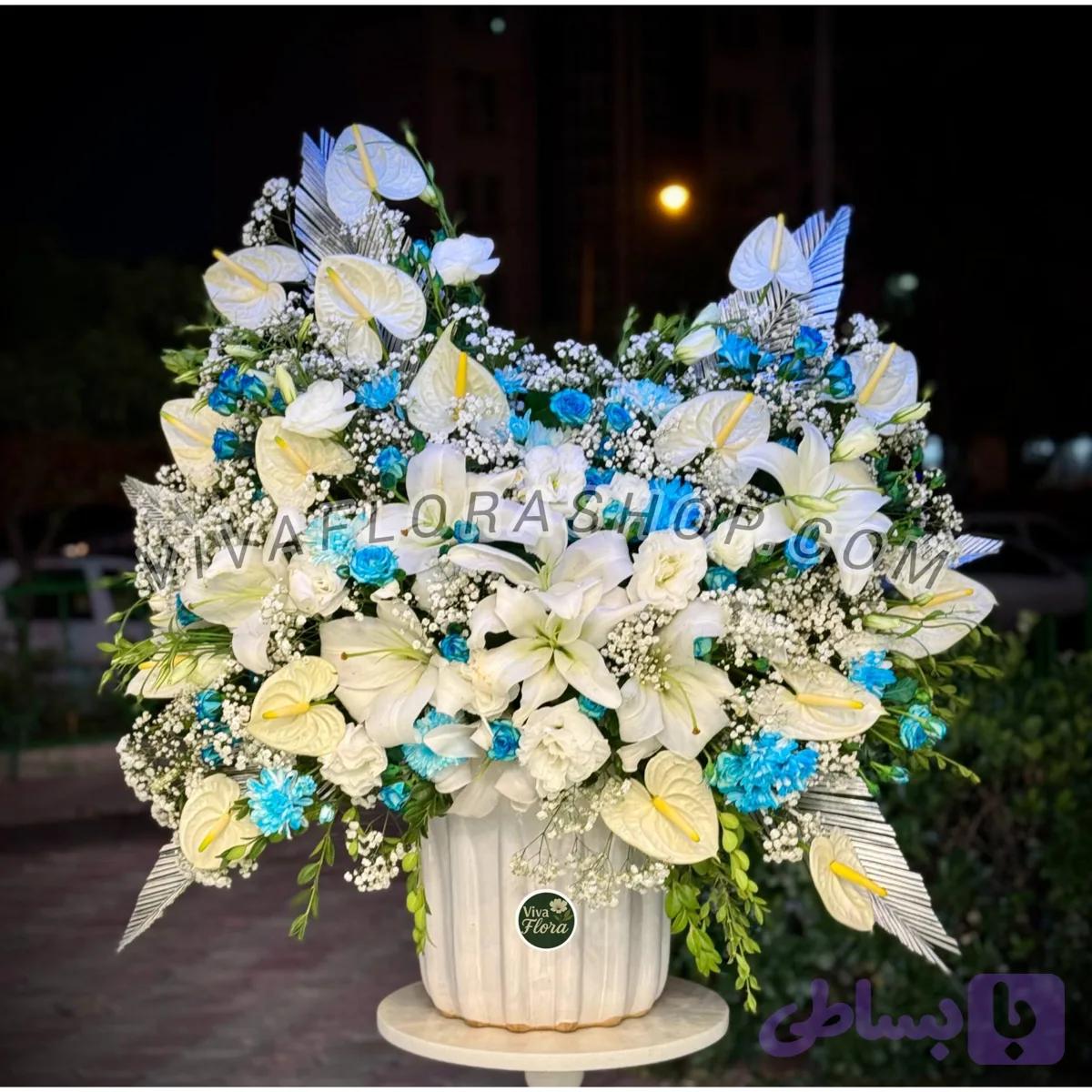 جام گل مهتاب آبی
