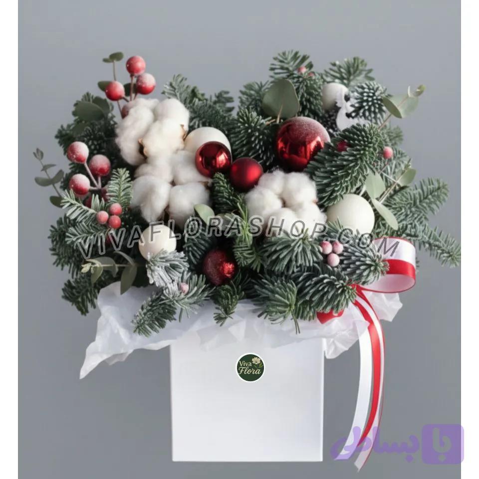 باکس گل کریسمس دل گرم