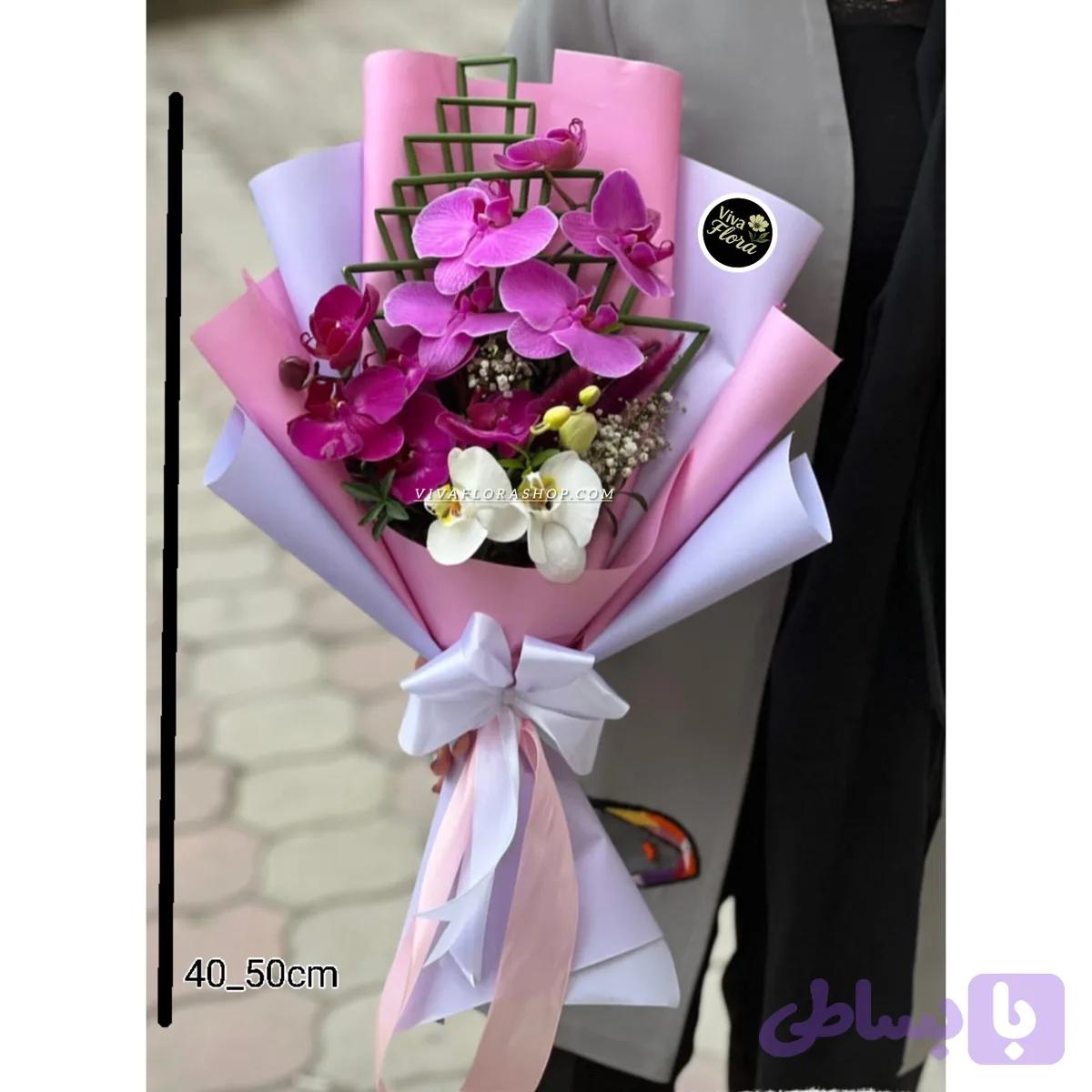 دسته گل ارکیده رویای بنفش