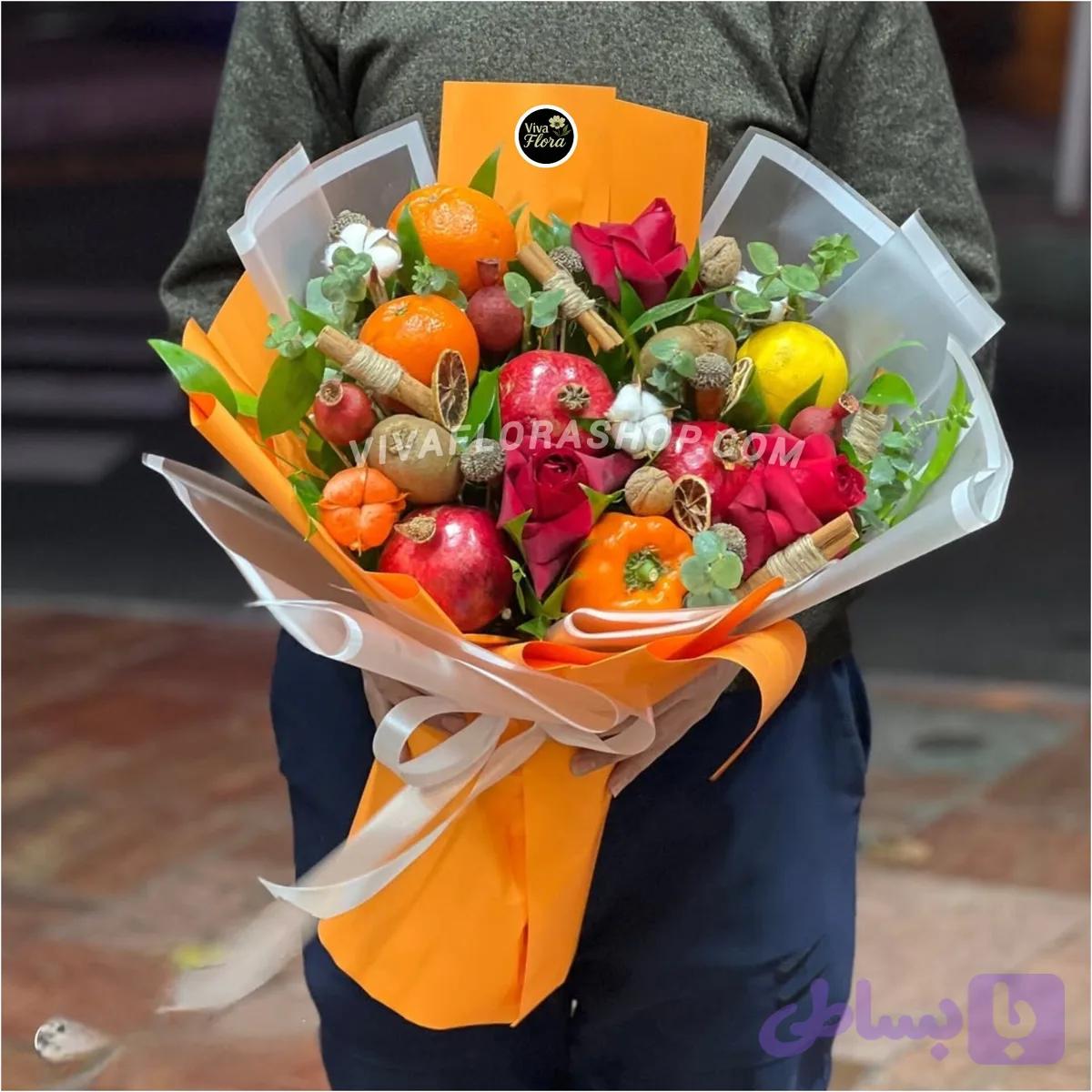 دسته گل میوه یلدا