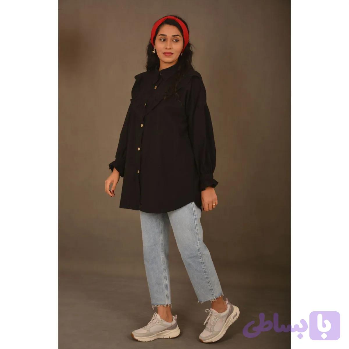 شومیز لینن ترگل