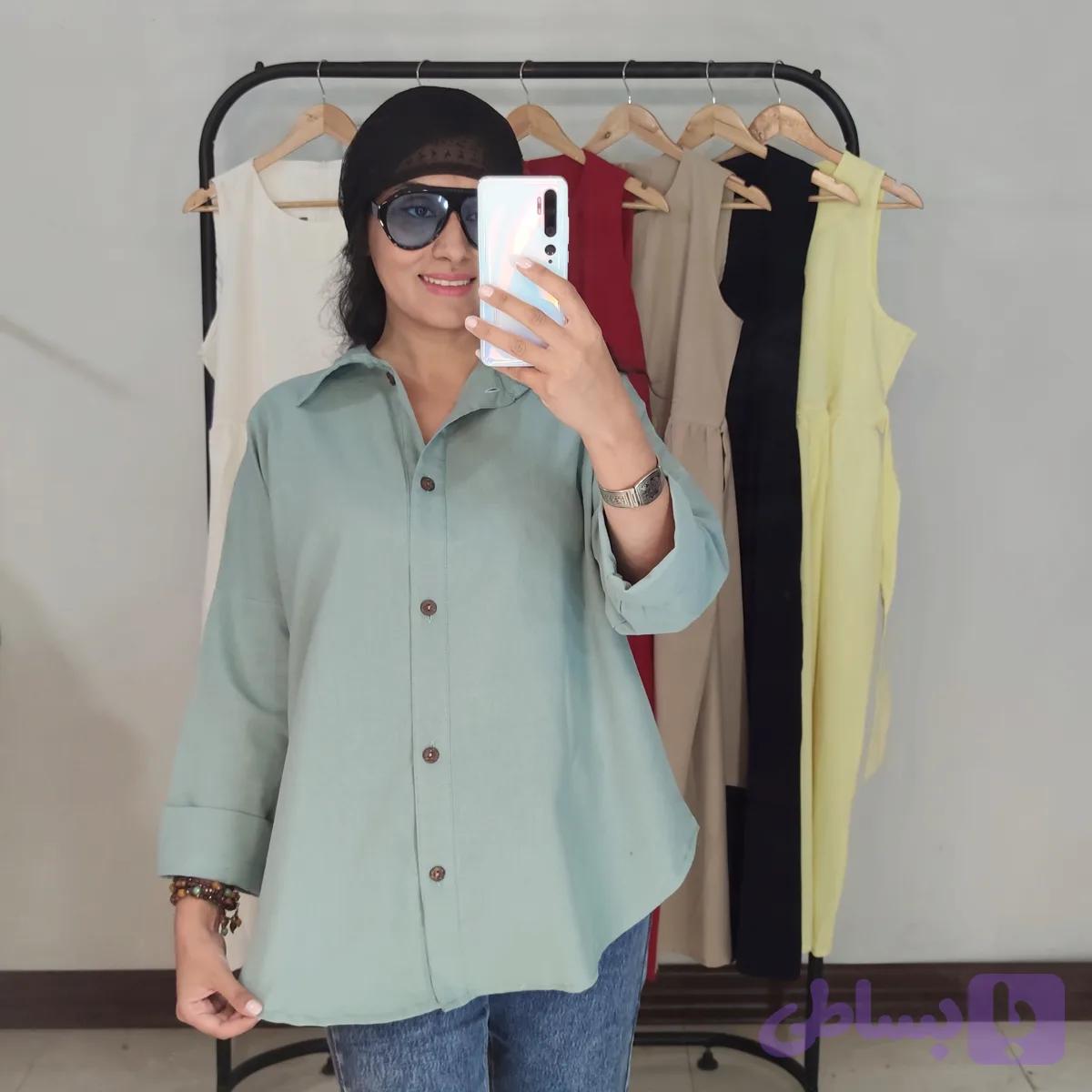 شومیز لینن تابان