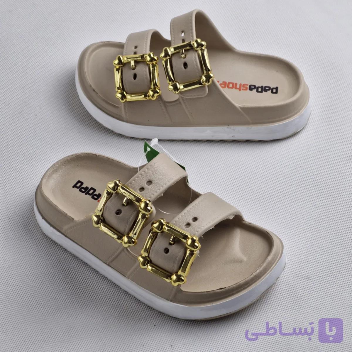 صندل دخترانه مدل یکتا کرم — تصویر 1