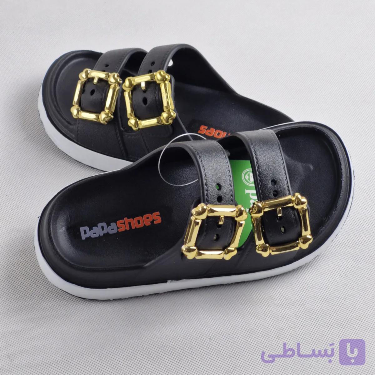 صندل دخترانه مدل یکتا مشکی — تصویر 1
