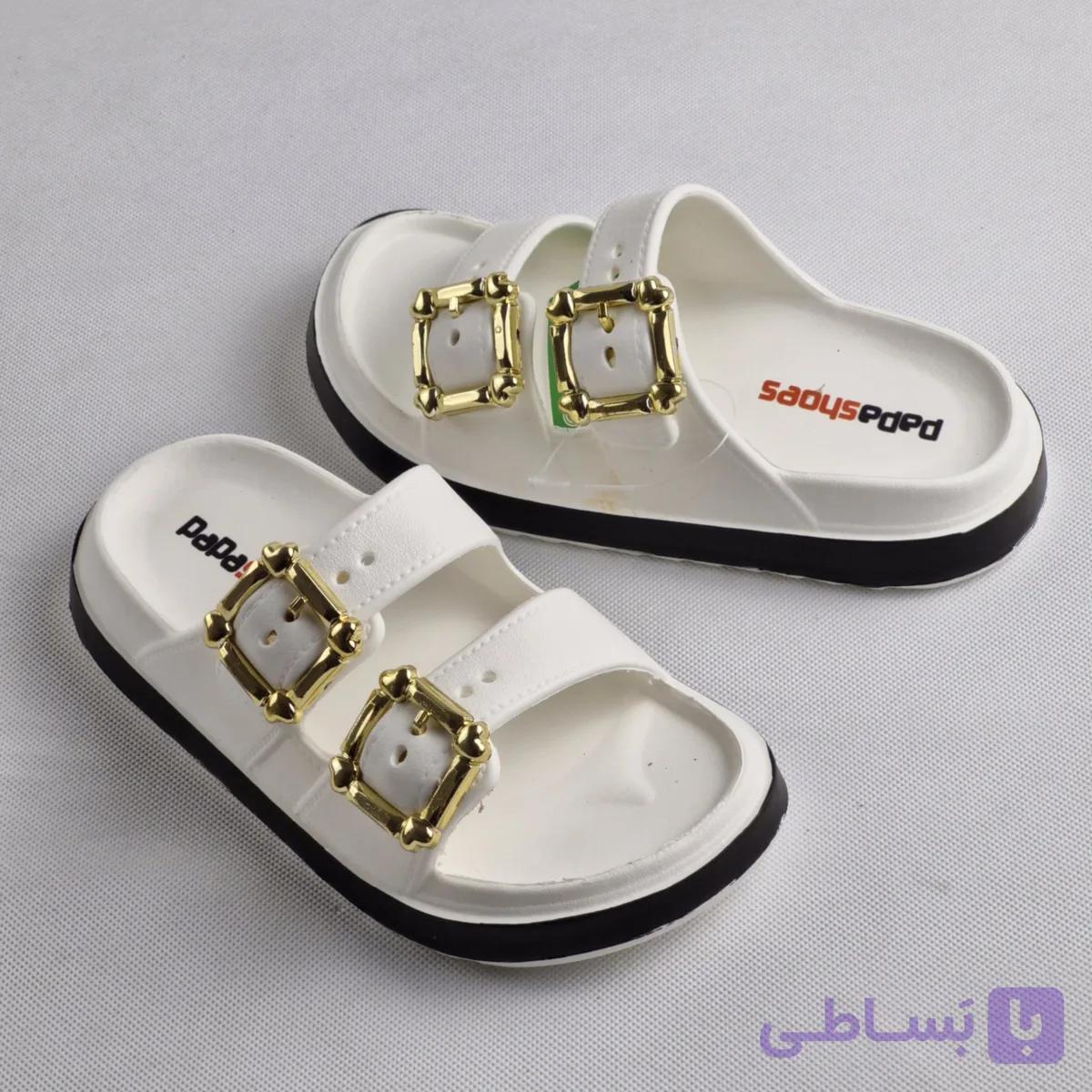 صندل دخترانه مدل یکتا سفید — تصویر 1