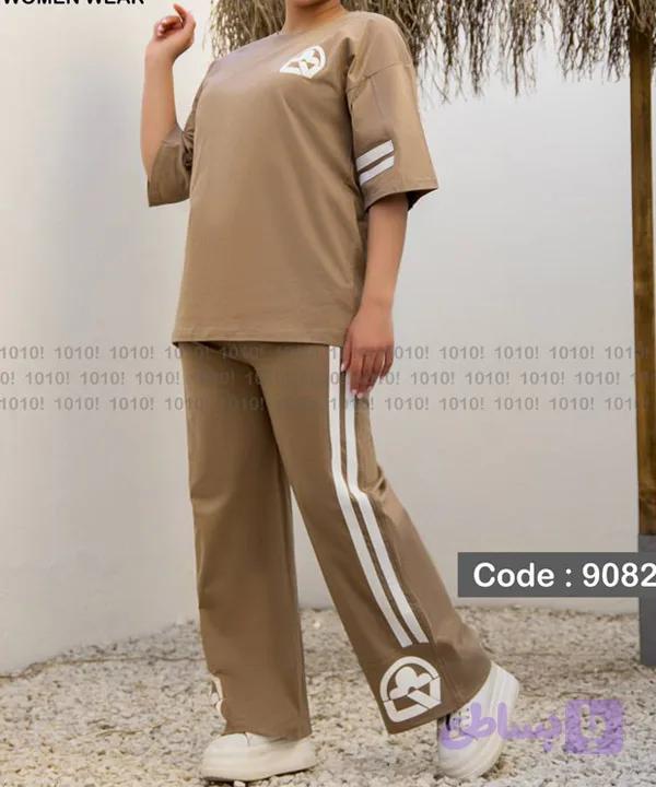 ست تیشرت و شلوار زنانه برند 1010 کد 90825