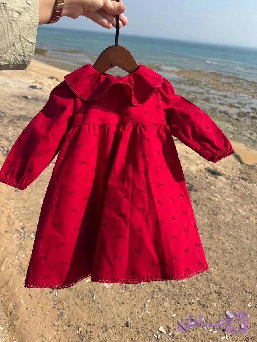 سارافون قرمز پاپیونی — تصویر 1