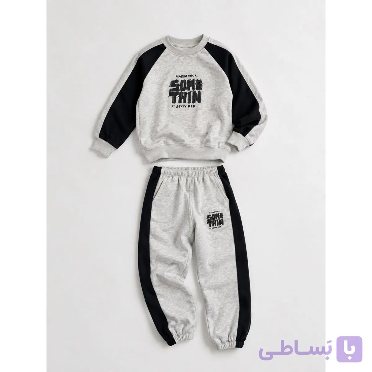 ست دورس شلواروارداتی پسرانه طرح some — تصویر 1