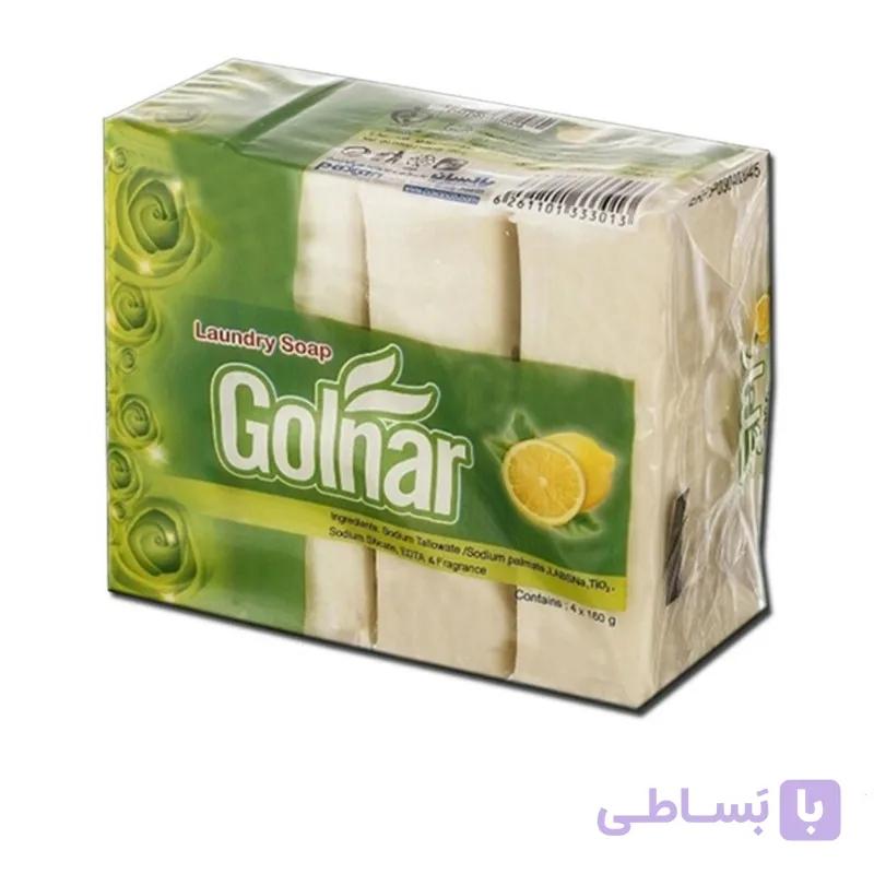 صابون لباسشویی گلنار حجم 640 گرم