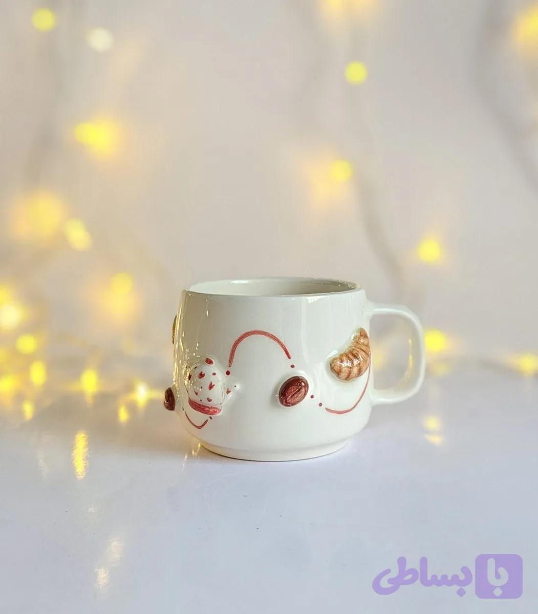 ماگ دستساز سرامیکی کافی — تصویر 1