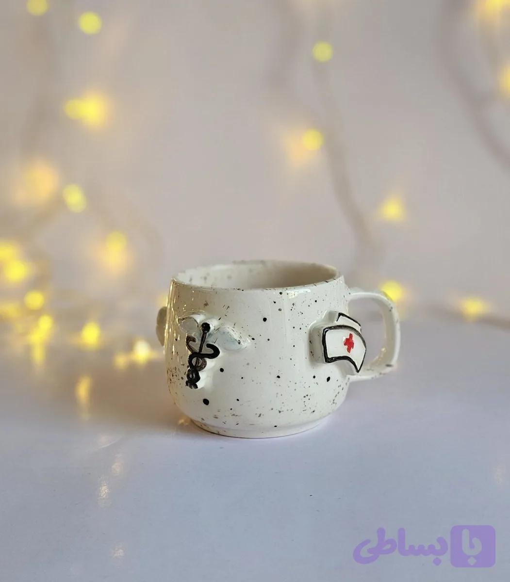 ماگ دستساز سرامیکی دکتری — تصویر 1