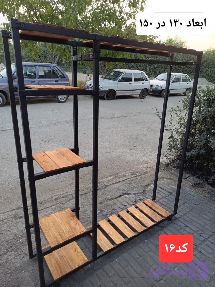 رگال لباس کف چوب بالا چوب کنار طبقه عرض۱۳۰کد ۱۶