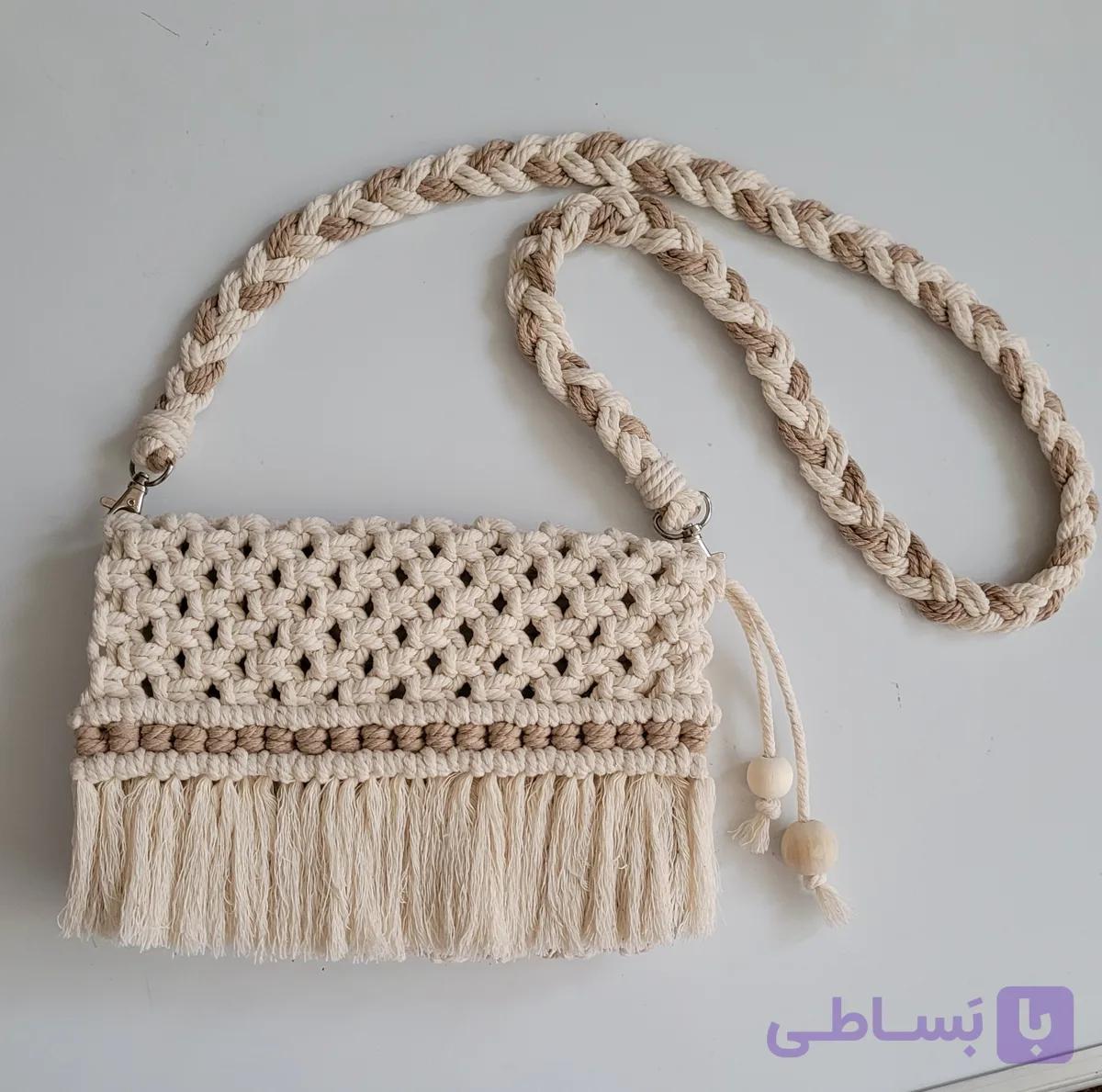 کیف مکرومه مستطیل