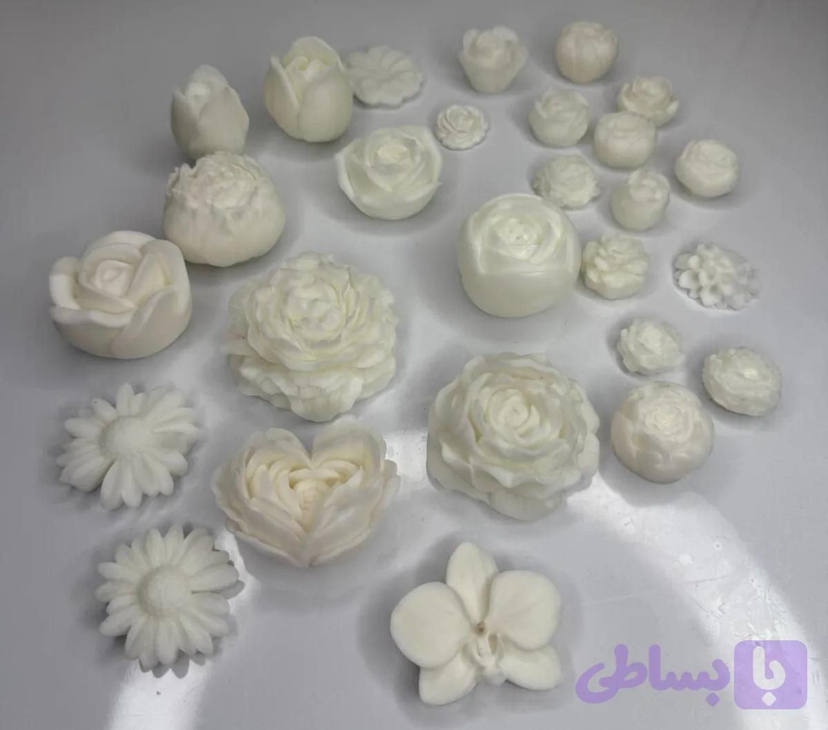 شمع دکوراتیو طرح انواع گل