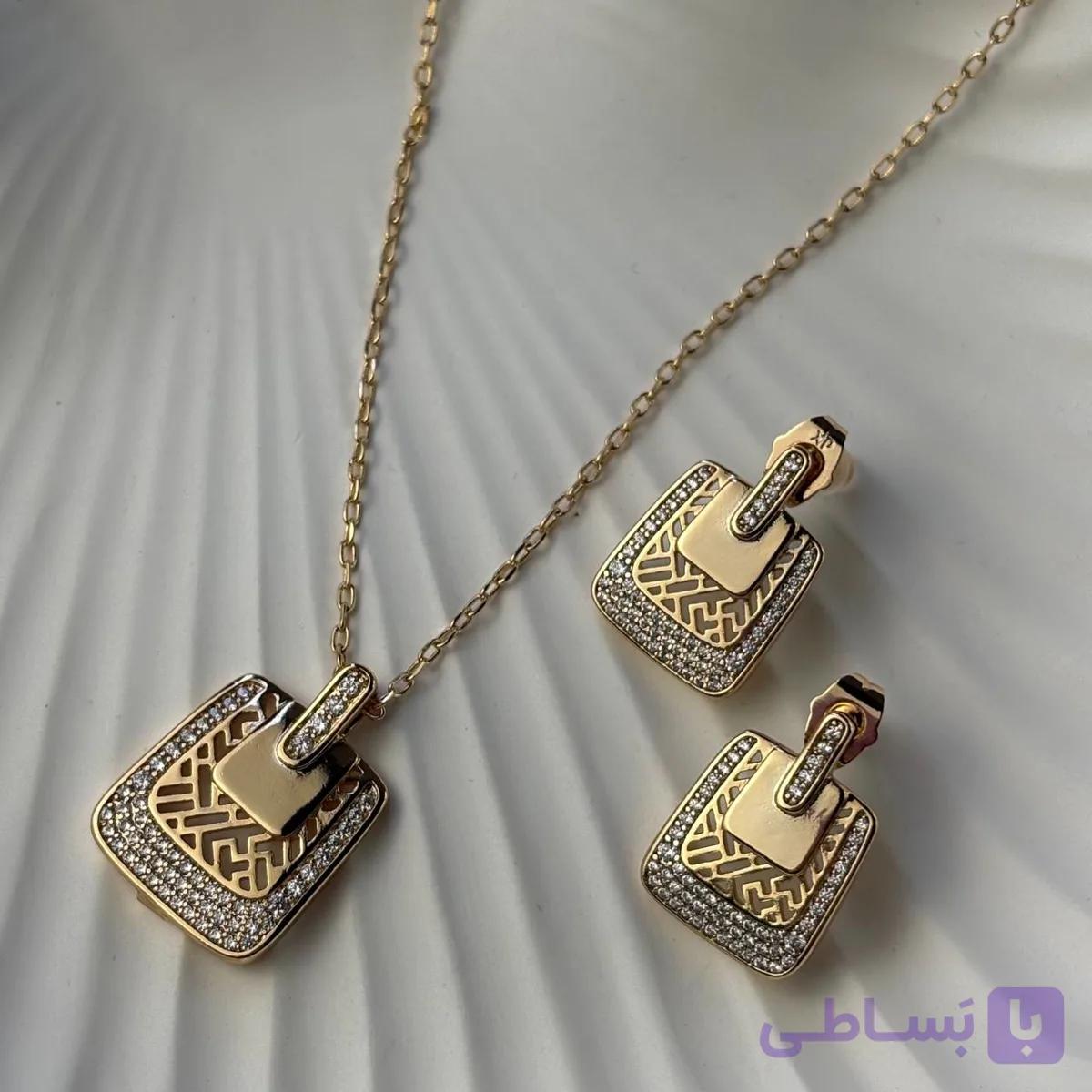 نیم‌ست ژوپینگ زنانه با نگین مخراج‌کاری کد 41