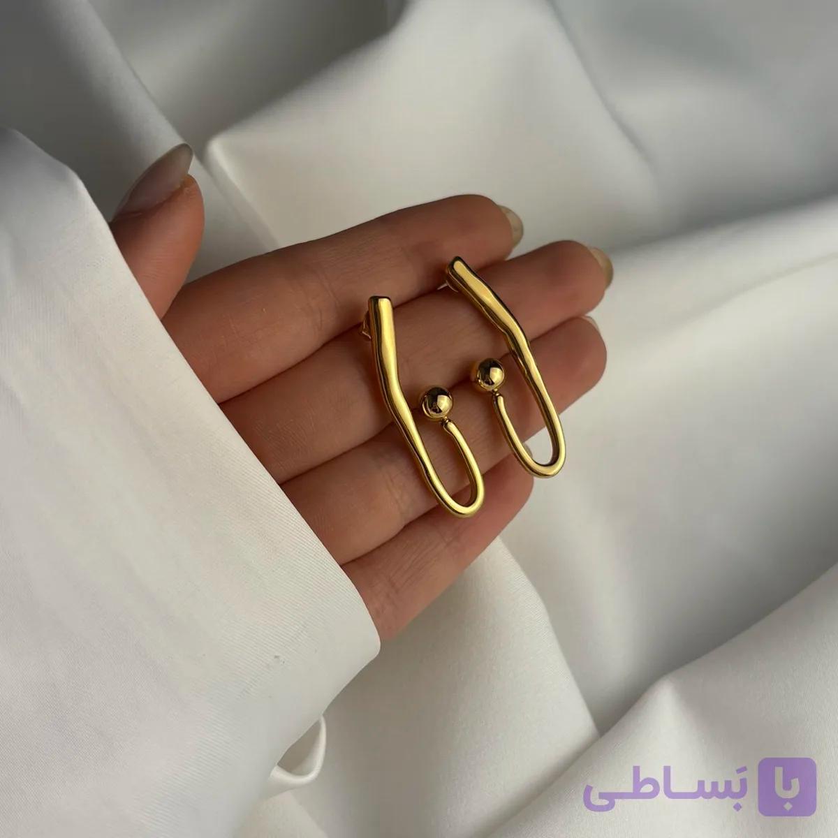 گوشواره استیل ژوپینگ کد35