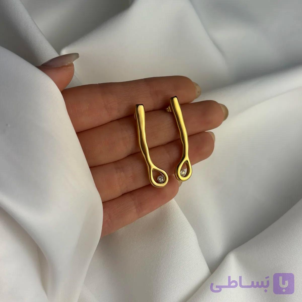 گوشواره استیل ژوپینگ کد36
