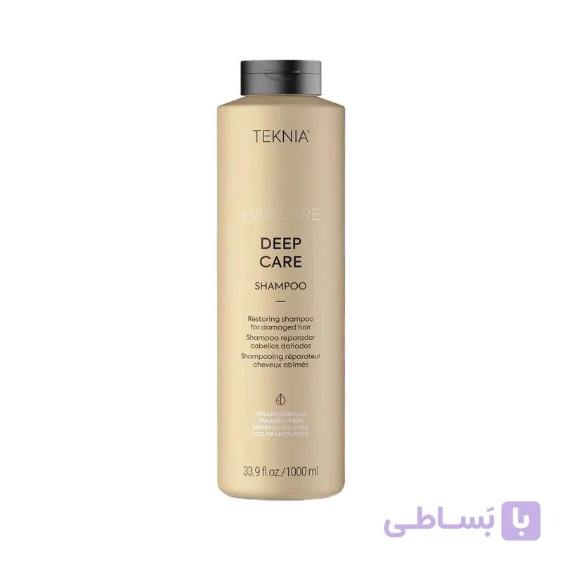 شامپو ترمیم‌کننده لاکمه سری TEKNIA مدل DEEP CARE حجم ۱۰۰۰ میلی‌لیتر