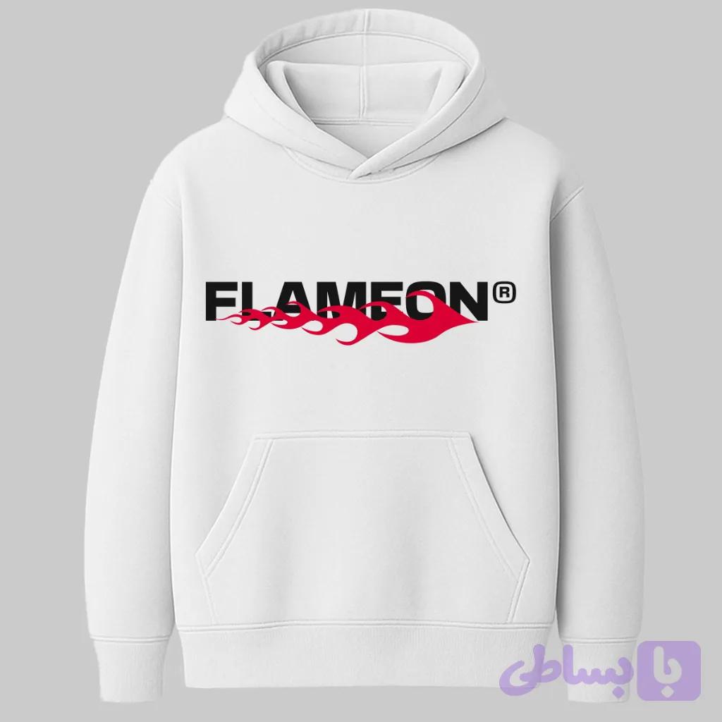 هودی سفید FLAMEON — تصویر 1