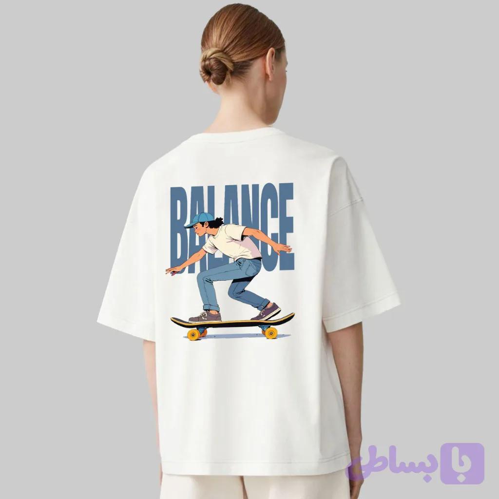 تیشرت باکسی BALANCE کد 21440630 — تصویر 1