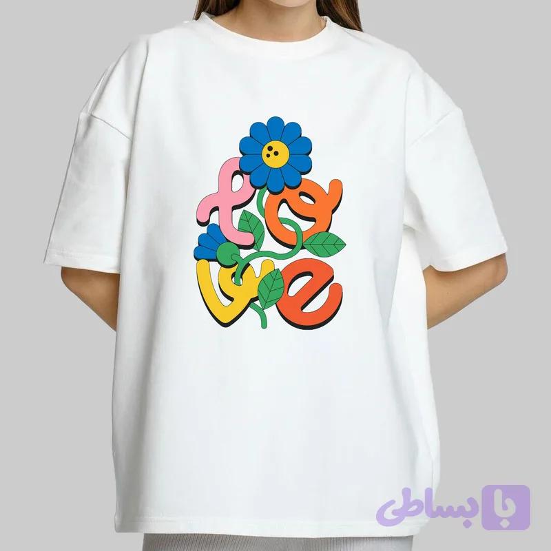 تی‌شرت باکسی LOVE کد 21708837 — تصویر 1