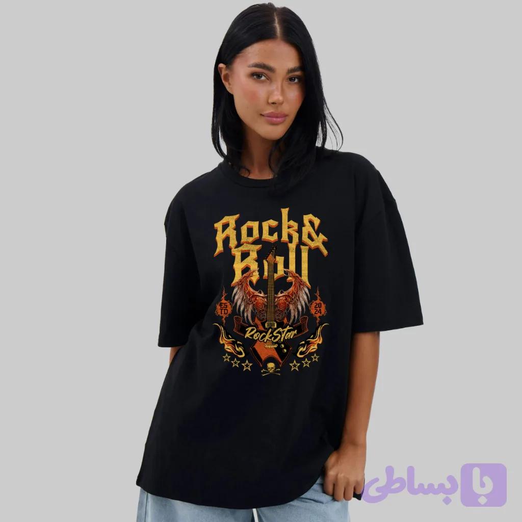 تیشرت rock & roll کد 21813157 — تصویر 1