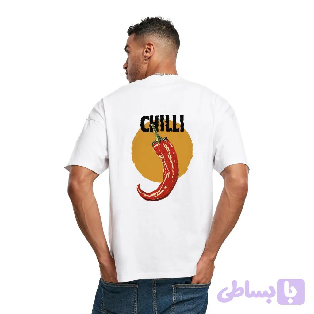 تیشرت باکسی chilli کد 21528776 — تصویر 1