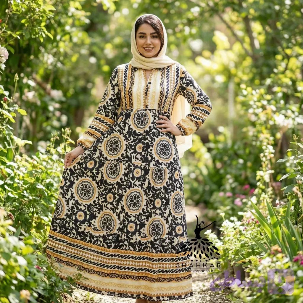 پیراهن ساحلی زنانه بوگاتی بلند یقه دیپلمات — تصویر 1