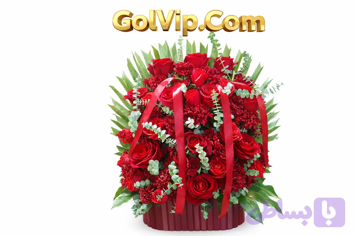 باکس گلpvc رز هلندی طبیعی مناسب خواستگاری،تولد،خواستگاری،طیف رنگی دارد