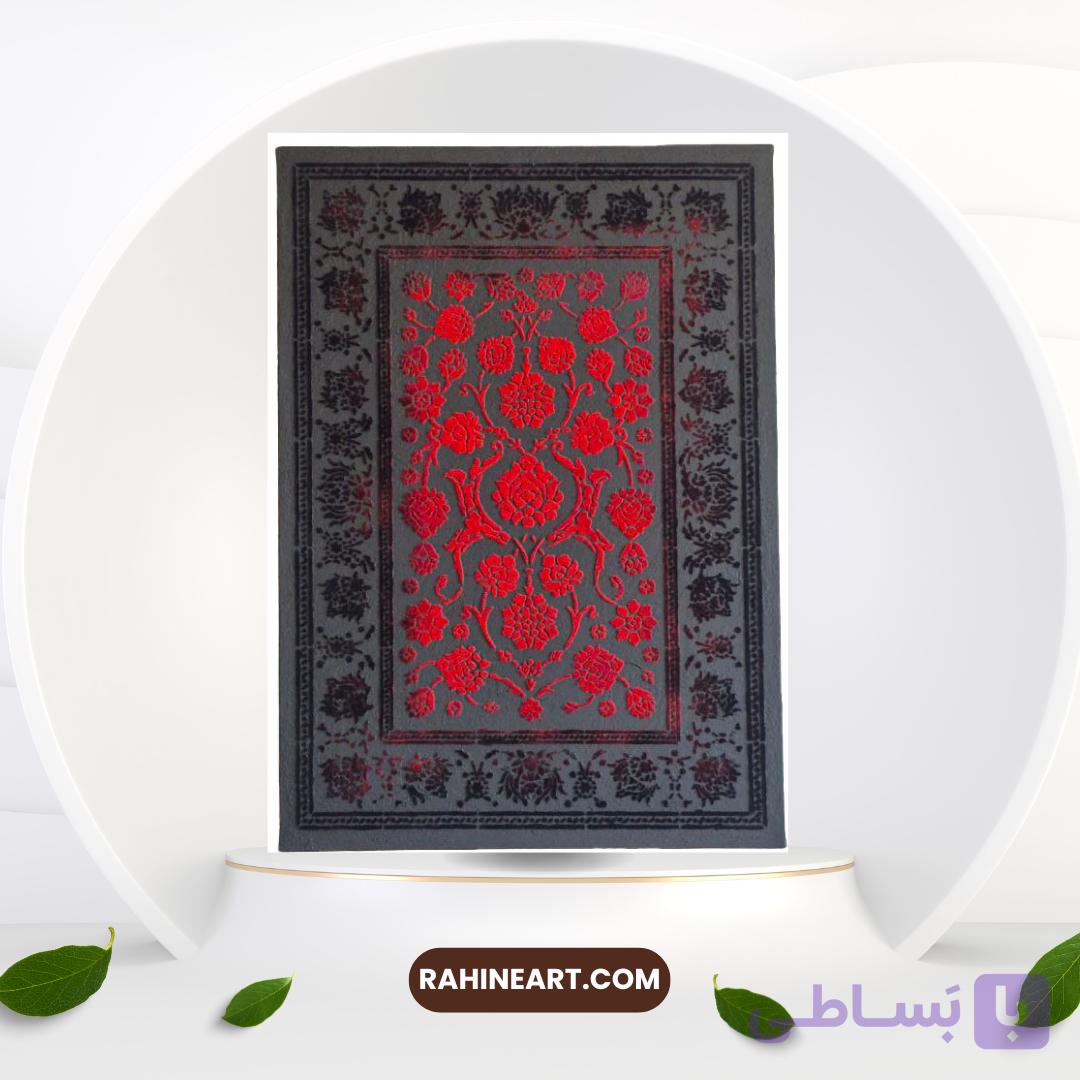 تابلو پودر مخمل طرح فرش ایرانی — تصویر 1