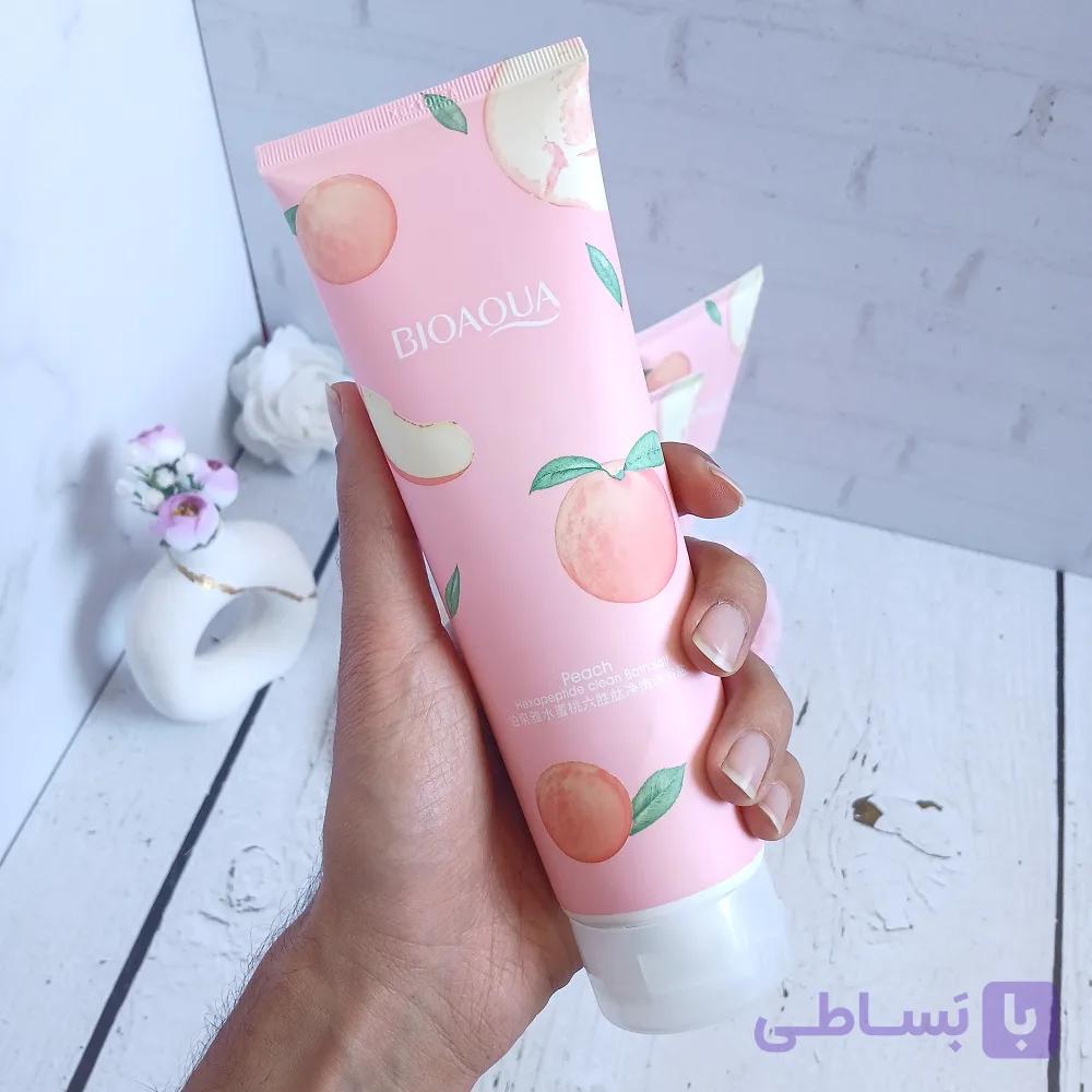 نمک بدن تیوپی هلو بیوآکوا (BIOAQUA)