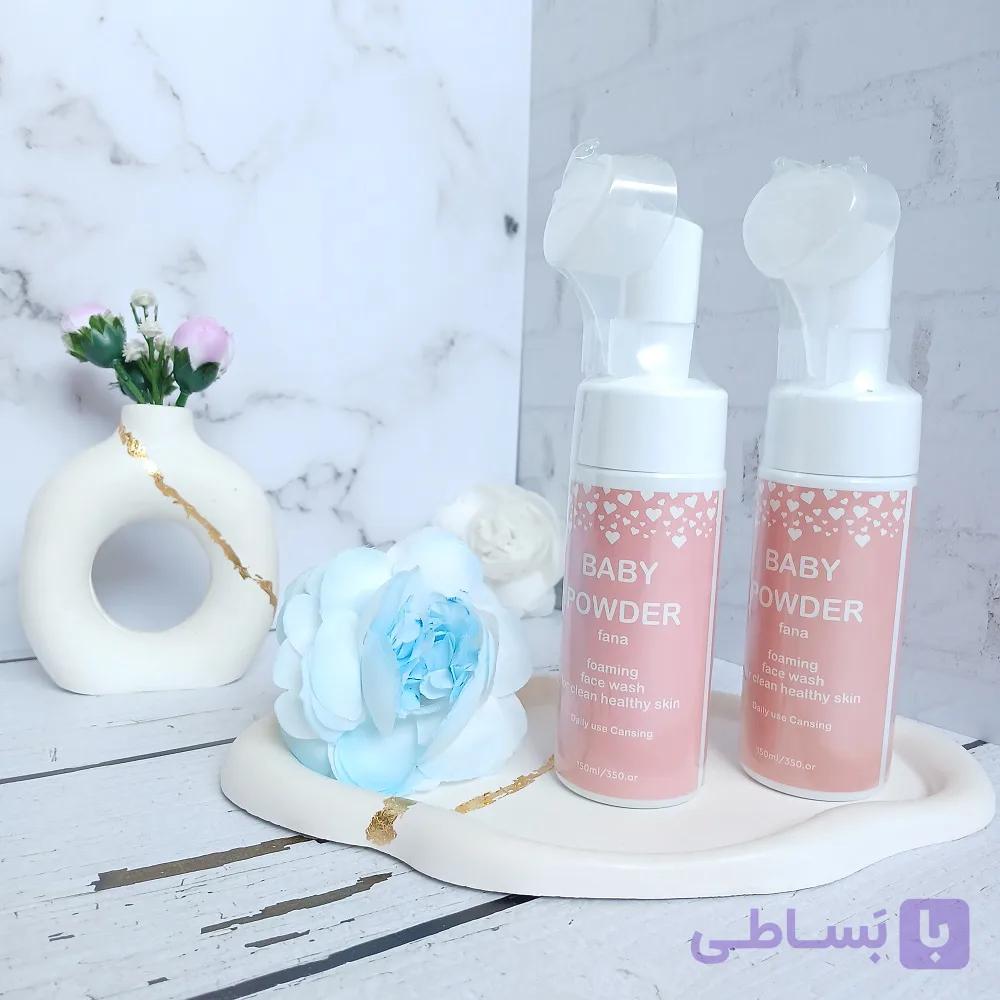 فیس واش فومی براش دار بی بی(baby powder)